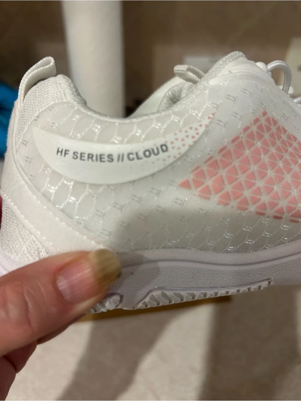 HF White & Pink Women's Lightweight Sneakers